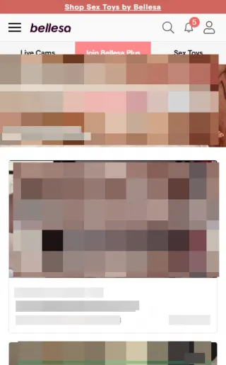 Bellesa mobile screenshot
