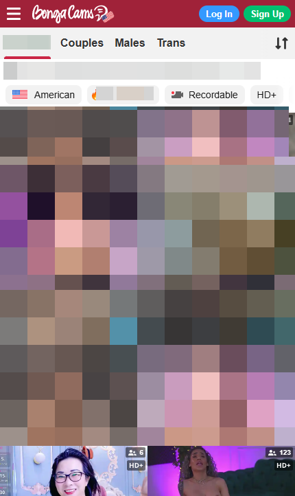 BongaCams mobile screenshot