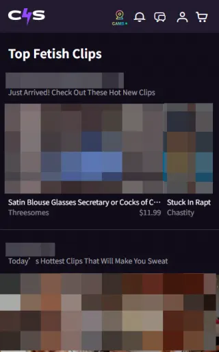 Clips4Sale mobile screenshot