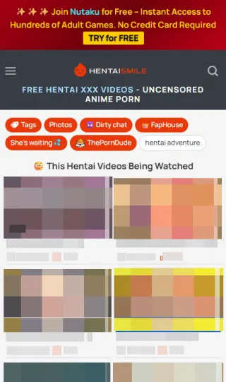 HentaiSmile mobile screenshot