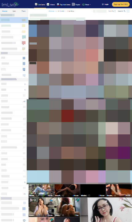ImLive mobile screenshot