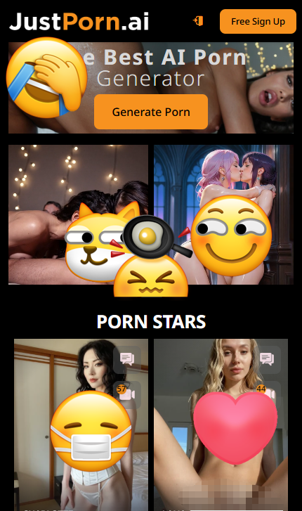 JustPorn mobile screenshot