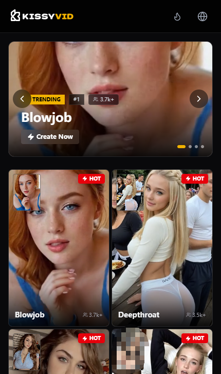 KissyVid mobile screenshot