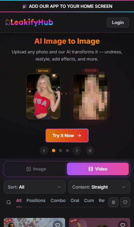LeakifyHub mobile screenshot
