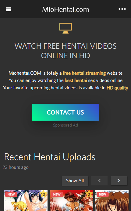 MioHentai mobile screenshot