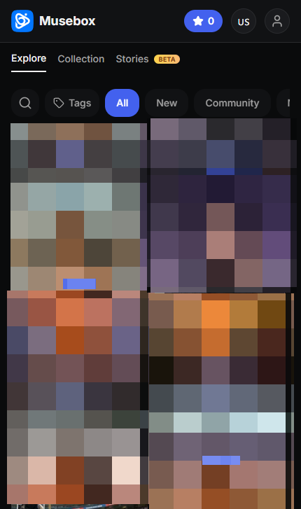 Musebox mobile screenshot