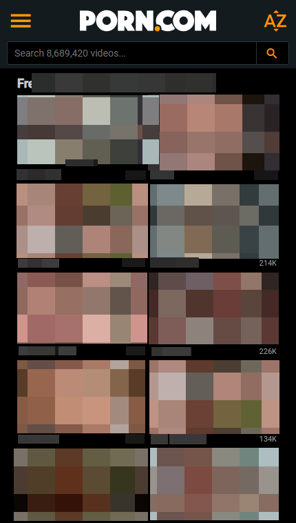 Porn.com mobile screenshot