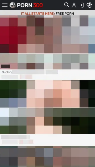 Porn300 mobile screenshot