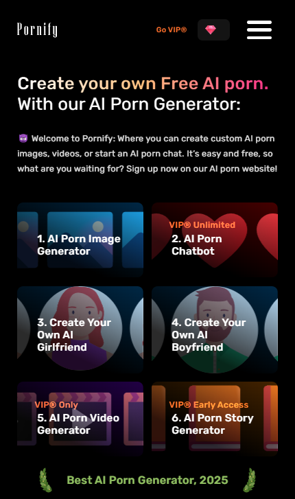 Pornify mobile screenshot