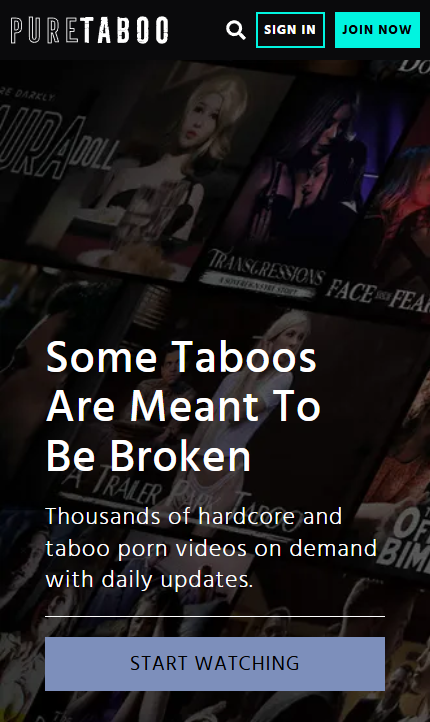 Pure Taboo mobile screenshot