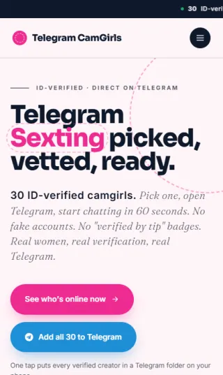 TelegramCamGirls mobile screenshot