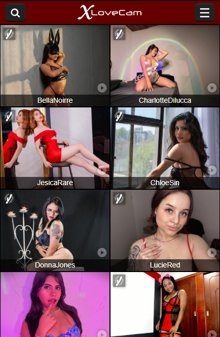 XloveCam mobile screenshot