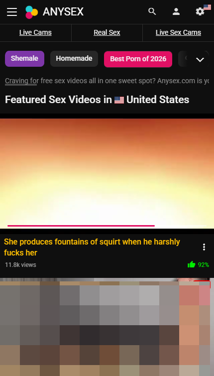AnySex mobile screenshot