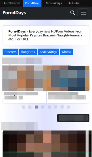 Porn4Days mobile screenshot